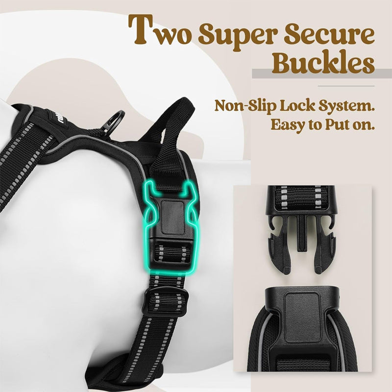 Reflective padded Oxford dog harness vest, product image 3