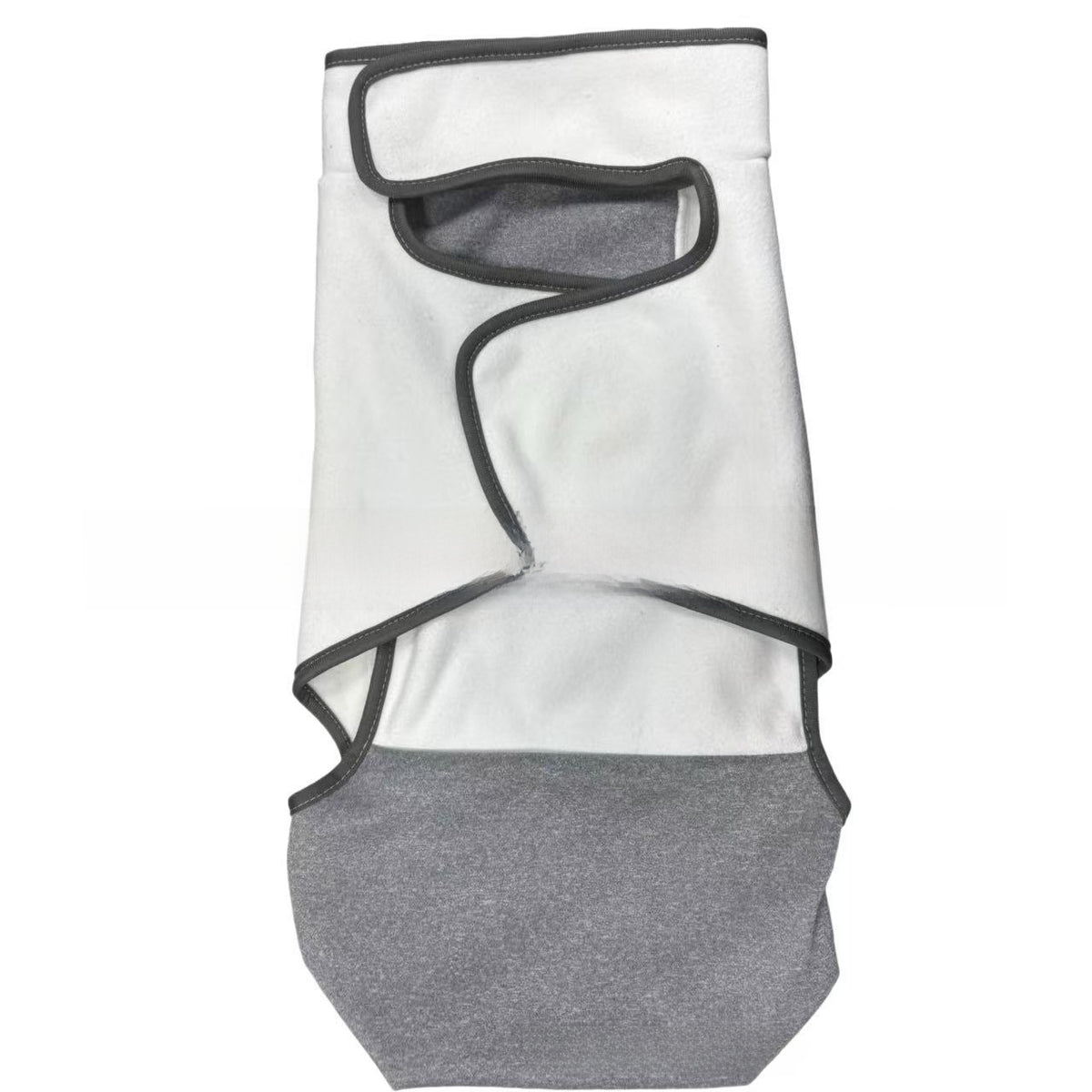 Grey pet grooming swaddle bag for dogs and cats, available in 2 styles, image 1