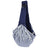 Foldable grey pet shoulder carrier bag with a small dog inside, view 3