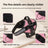 Reflective escape resistant dog harness in black, view 1