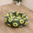 Soft round nest bed for cats and dogs, extra detail view