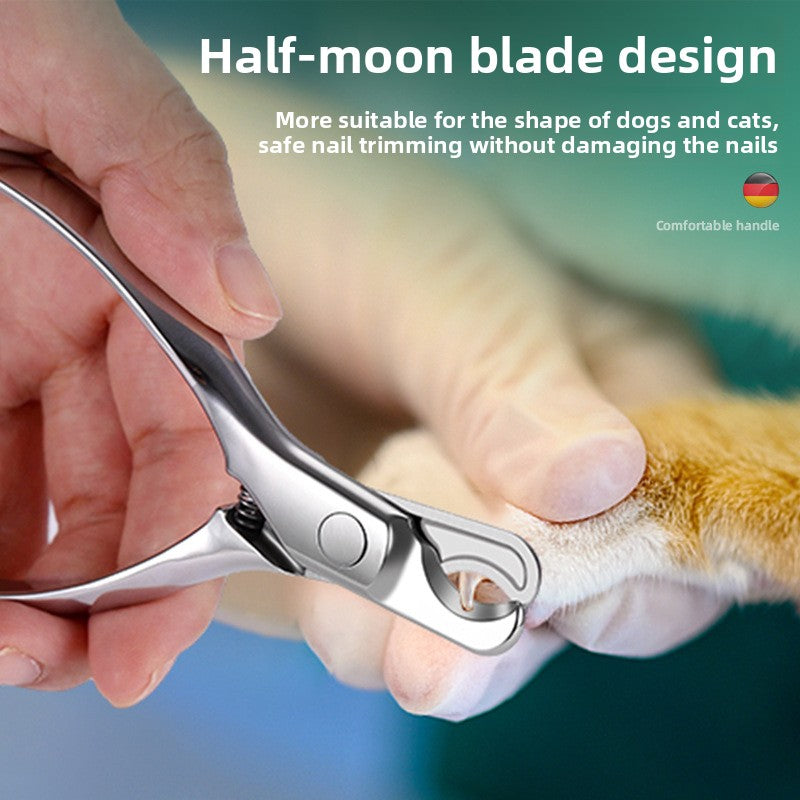 Anti-Bleeding Nail Clipper for Puppies and Cats, Steel Blade