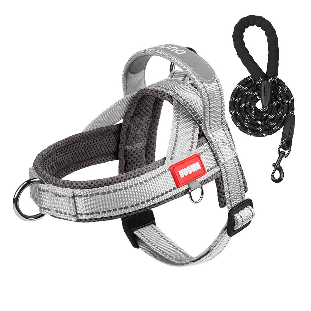 Saddle dog harnesses in two tone and tactical styles