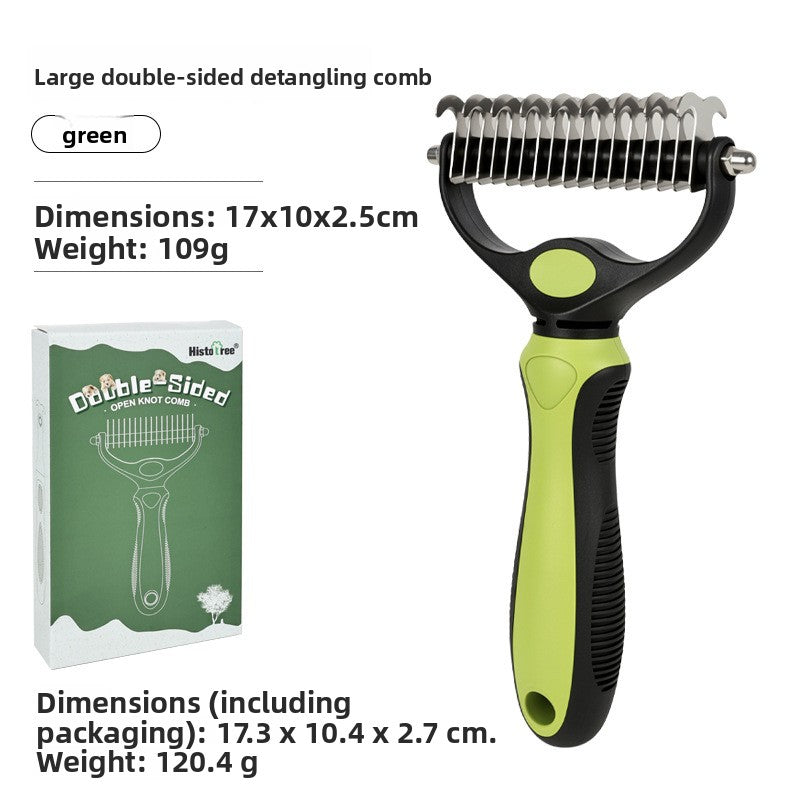 Dog and Cat Grooming Comb, Detangling and Deshedding Undercoat Tool