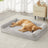Orthopaedic dog bed with bolsters