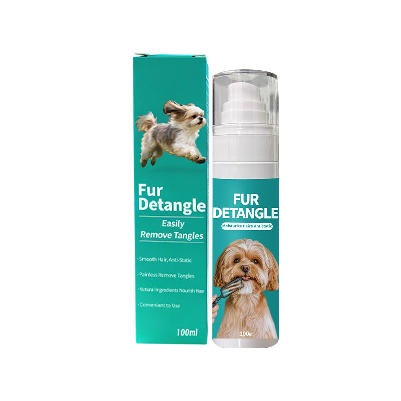 Pet Detangling Spray 100ml, Antistatic Coat Conditioner