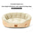 Fluffy all-season dog bed with raised sides in soft colours, photo 2