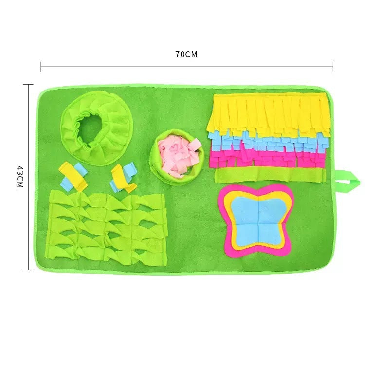 Interactive Pet Snuffle Mat for Dogs and Cats, Scent Foraging