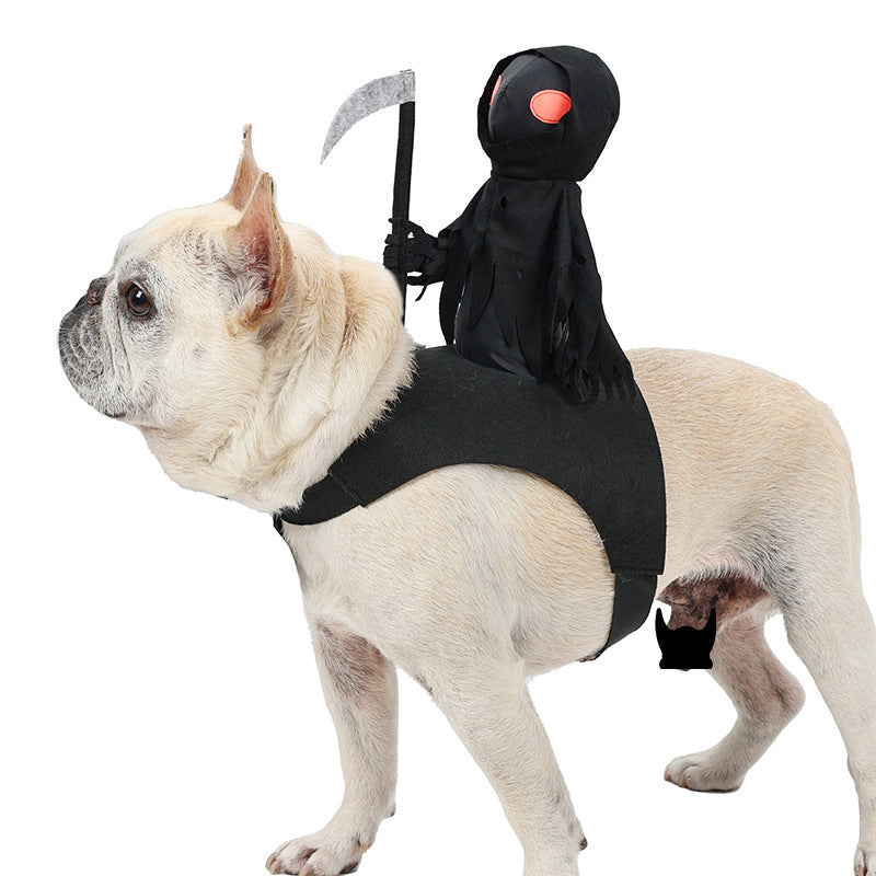 Black knight Halloween costume for dogs, in Black Knight, sizes Small to Medium, image 1