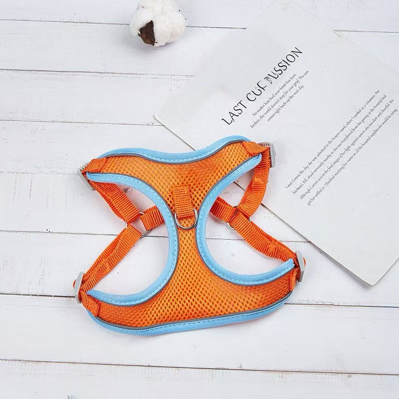 Breathable vest harness for small dogs and cats, 4 sizes available