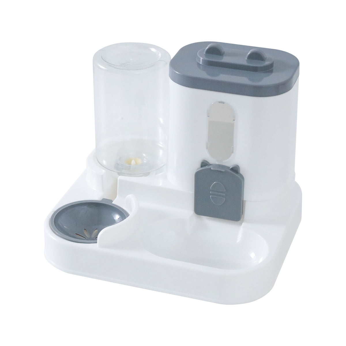 Automatic Pet Food and Water Feeder Bowl, 25cm Large Capacity, Quiet Design