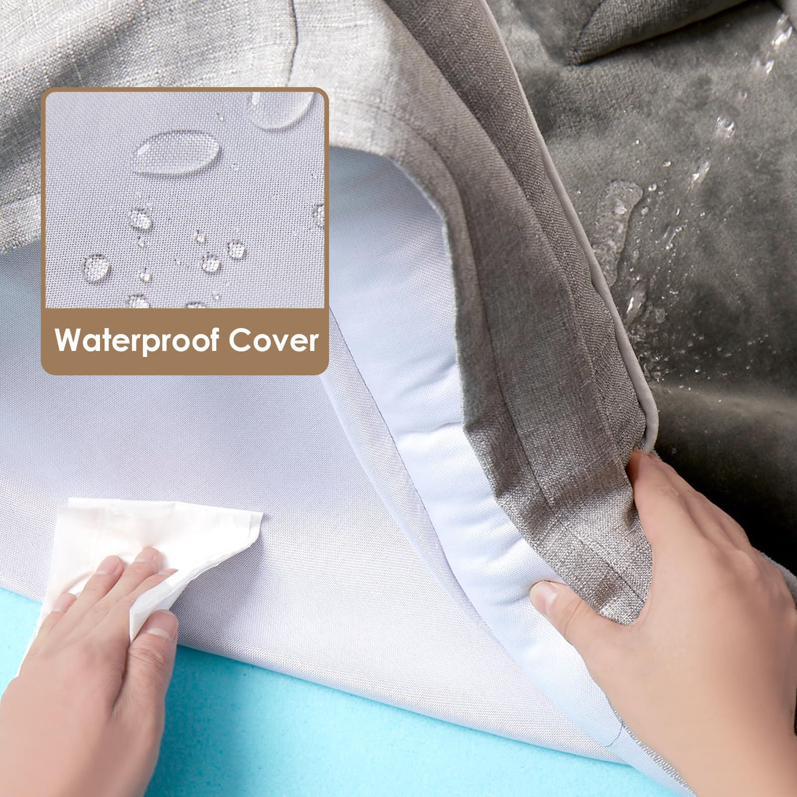 Orthopaedic Extra Large Dog Bed, Waterproof Washable Memory Foam