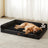 Orthopaedic dog bed with bolsters