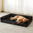 Orthopaedic dog bed with bolsters