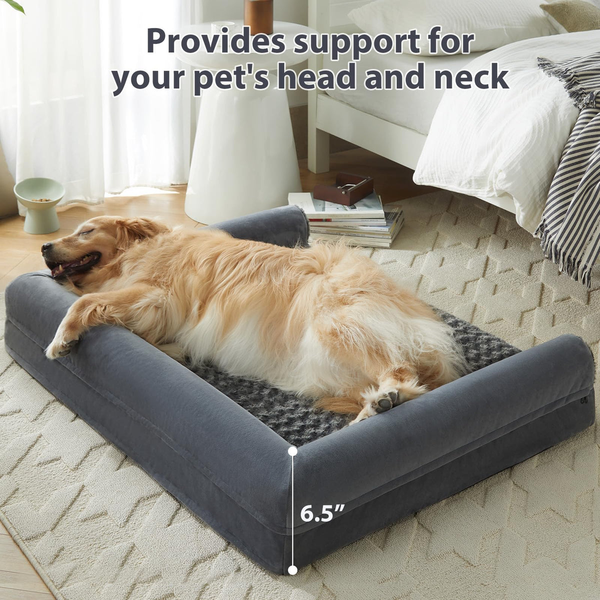 Orthopaedic dog bed detail