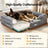 Orthopaedic Extra Large Dog Bed Couch, Memory Foam with Bolster