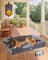 Orthopaedic Extra Large Dog Bed Couch, Memory Foam with Bolster