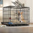 Foldable iron pet crate for small dogs, main product photo