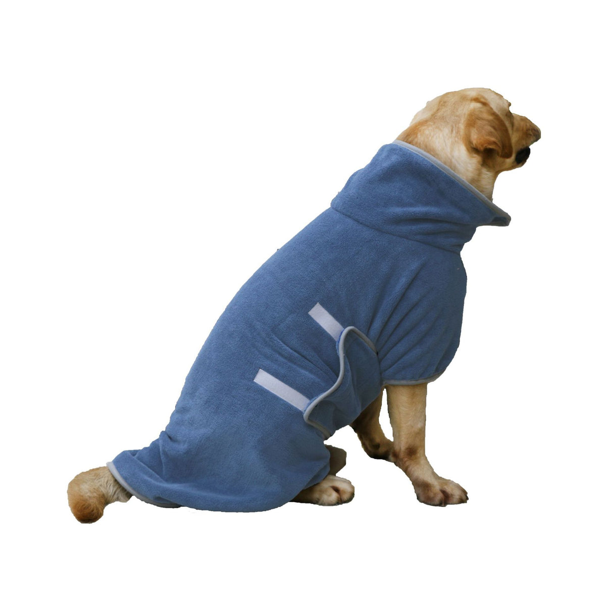 Coral fleece dog bathrobe, available in 5 colours, sizes Small to 2XL, image 6