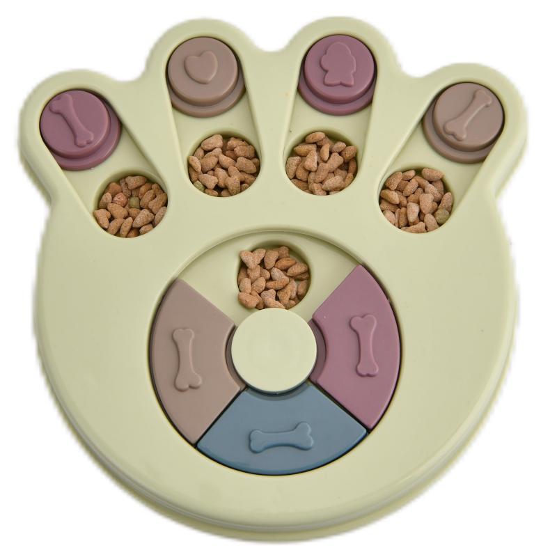 Puzzle Slow Feeder Toy Bowl for Dogs, Bite-Resistant PP Plastic, Choice of Shapes