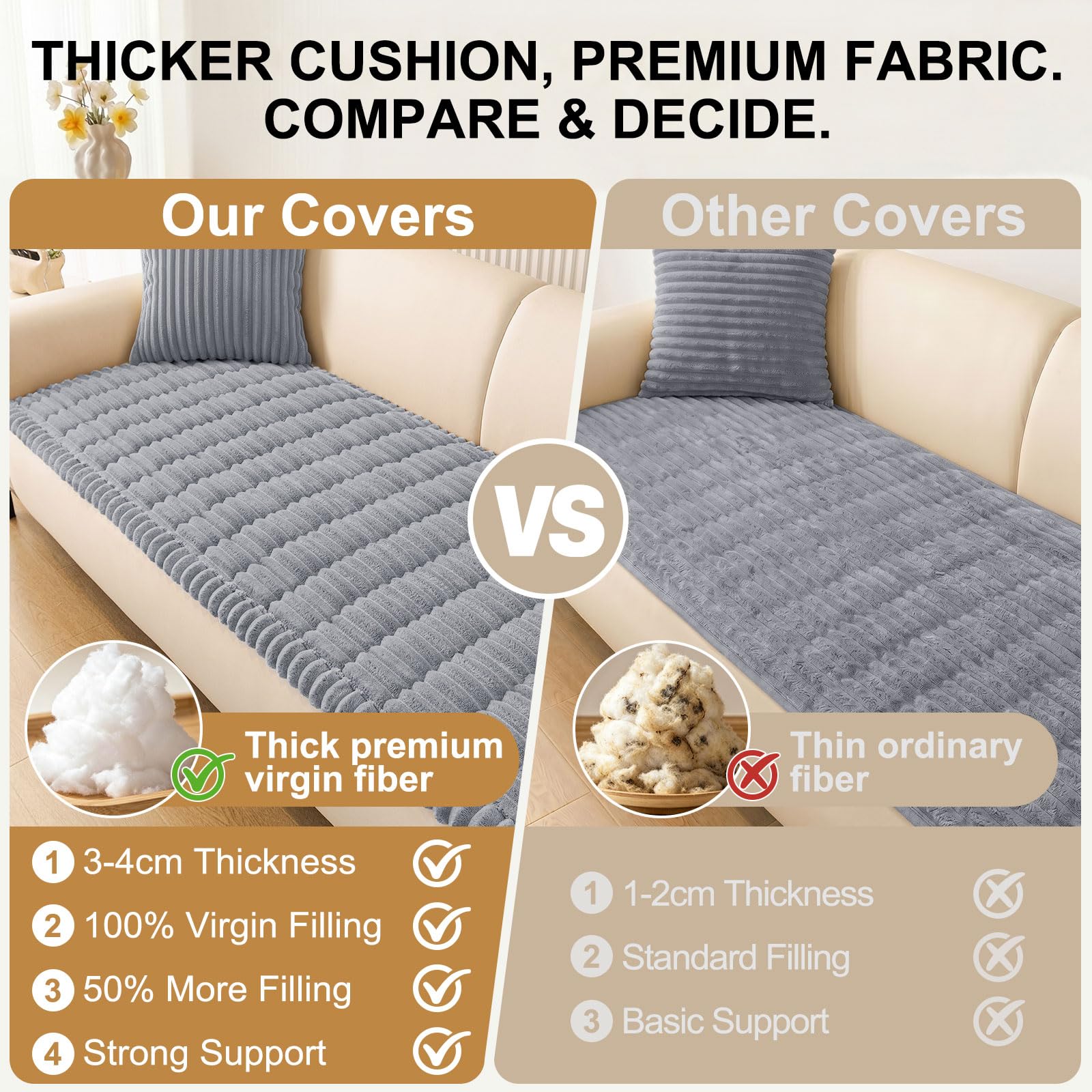 Non-Slip Washable Couch Cover for Dogs, Pet Sofa Protector