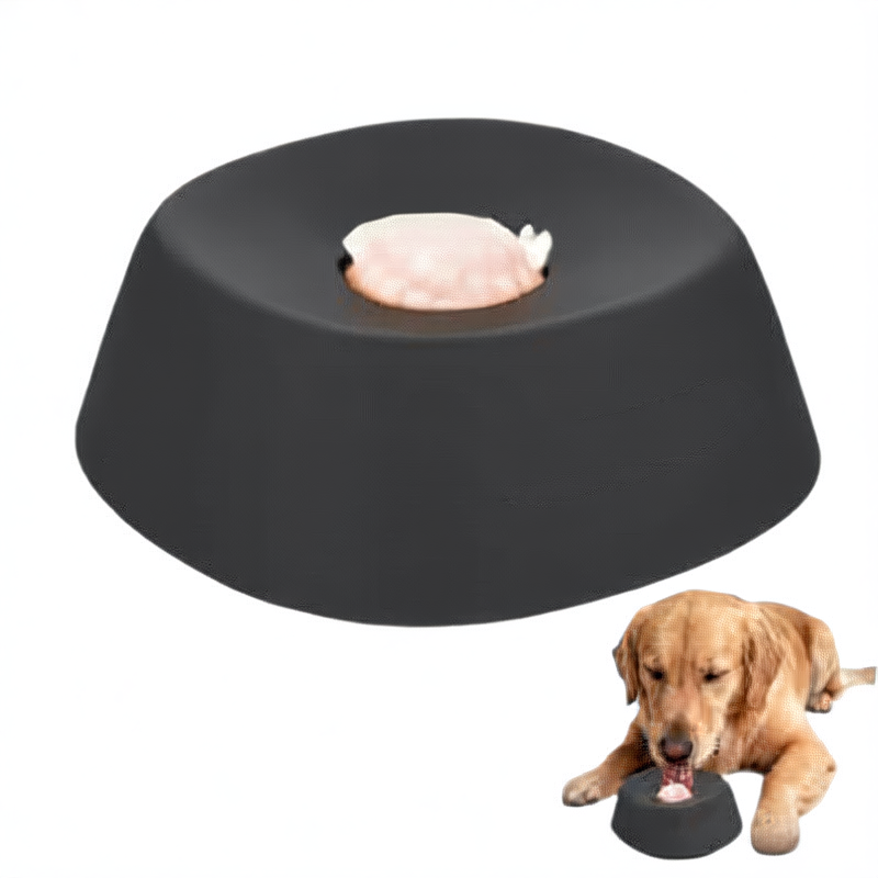 Non-Slip Spherical Dog Lick Bowl in Durable ABS for Slower Mealtimes and Enrichment
