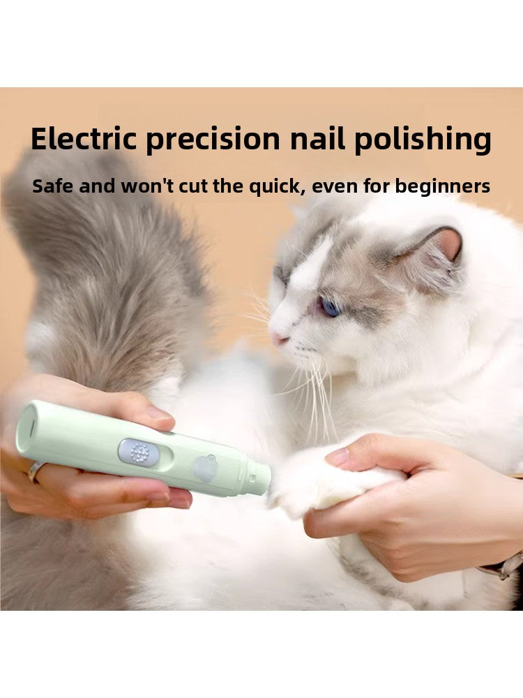 LED Electric Dog Nail Grinder with Multiple Grinding Heads