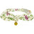 Rabbit ears cotton collar for cats in Check, top view