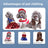 Small dog in a Christmas penguin costume with velcro fastening