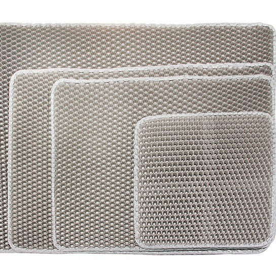 Washable Honeycomb Cat Litter Mat, Double Layer Trapper