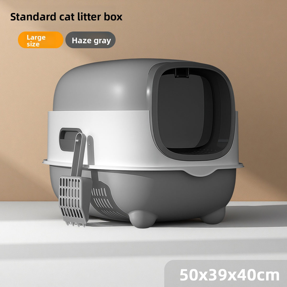 Enclosed Cat Litter Box with UV Light and Odour Control