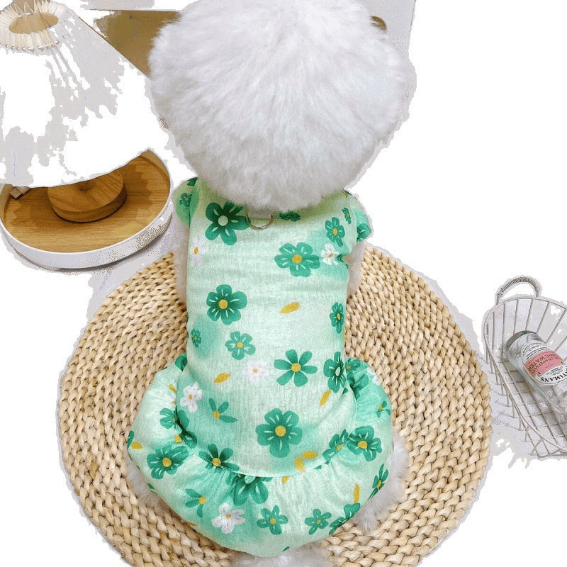 Coral fleece pet dress for dogs and cats, available in 6 colours, image 5