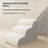 Beige detachable foam pet steps with grey sides
