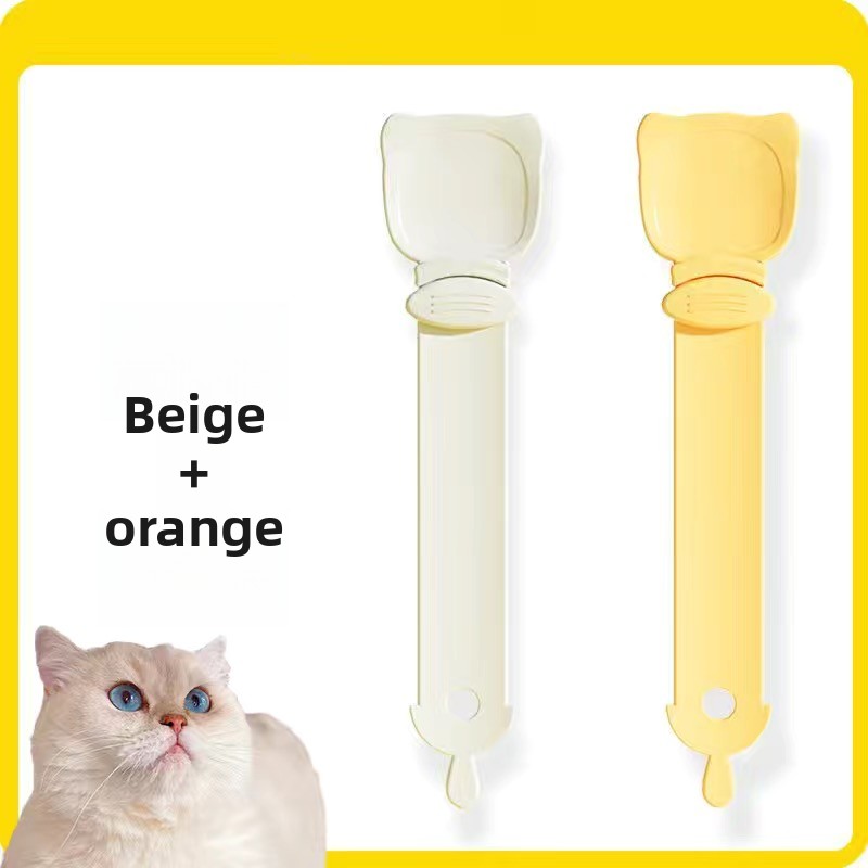 Cat Treat Squeeze Dispenser Tool for Snack Tubes and Pouches with Non-Stick Surface