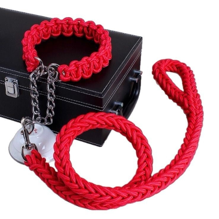 Nylon dog lead with ergonomic grip, 4 sizes available