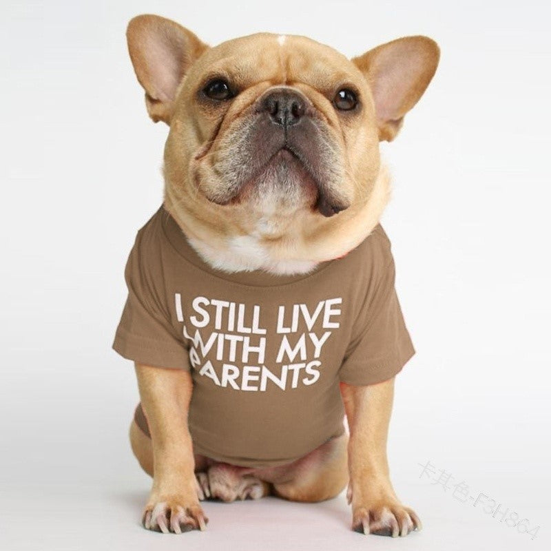 Round neck printed t shirt for small dogs and cats, image 86