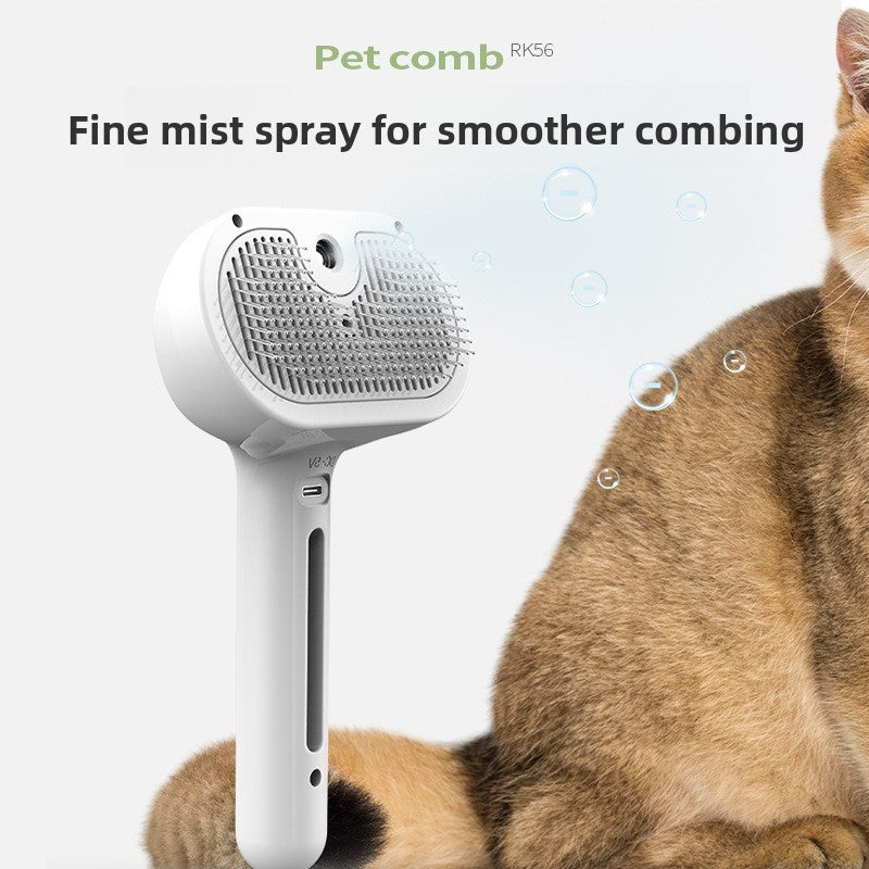 Detangling Spray Comb with Essence, Fine Mist Pet Grooming Brush