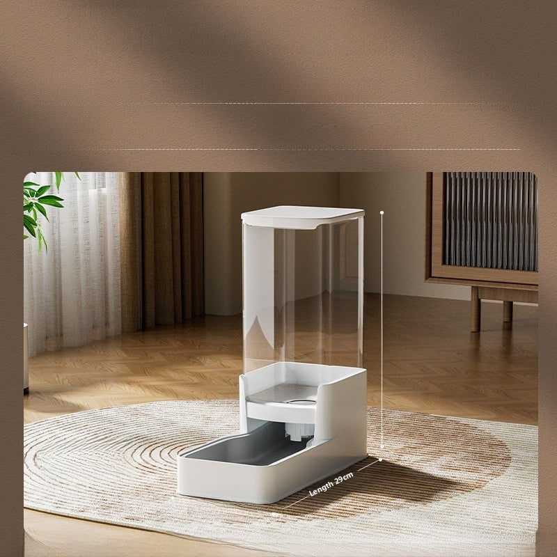 Automatic Pet Feeder and Water Dispenser Combination Set with Filtration, 1.3kg or 2.1kg