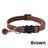 Striped reflective cat collar with bell, ideal for everyday use