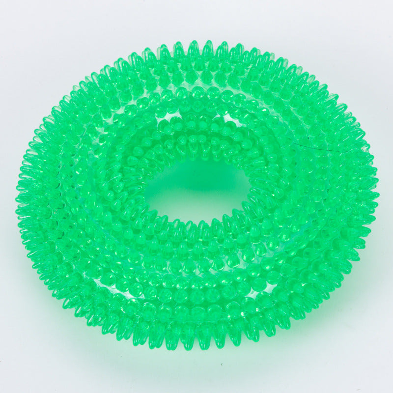 Squeaky tyre shaped TPR dog chew toy in several colours, view 11