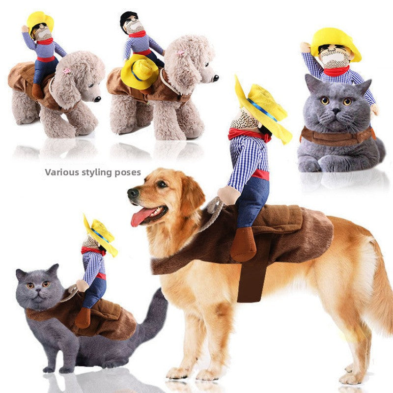 Christmas costume for medium and large dogs in Red Christmas Doll Costume, close-up detail