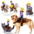 Christmas costume for medium and large dogs in Red Christmas Doll Costume, close-up detail