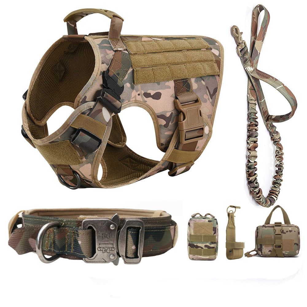 Tactical nylon collar and lead for dogs, main product photo