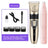 Cordless Pet Clipper Kit with Guide Combs, Scissors and Nail File