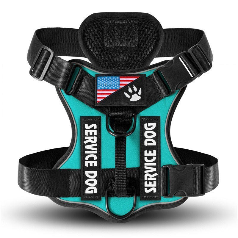 Reflective tactical dog harness and lead set in 11 colour options
