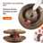 Foldable accordion cat scratcher with bell toy, main product photo