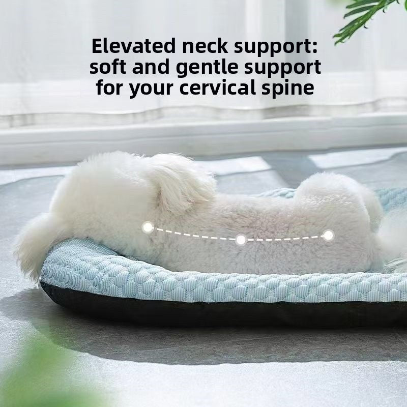 Ocean blue cooling bead mat for cats and small dogs, photo 3