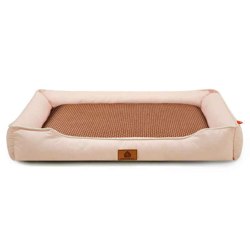 Waterproof Oxford dog bed with raised edges and soft base, photo 77