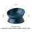White raised ceramic pet bowl with tilted rim, photo 11