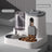 Automatic Pet Food and Water Dispenser with Gravity Feed, 2.3L Food and 1L Water Tank
